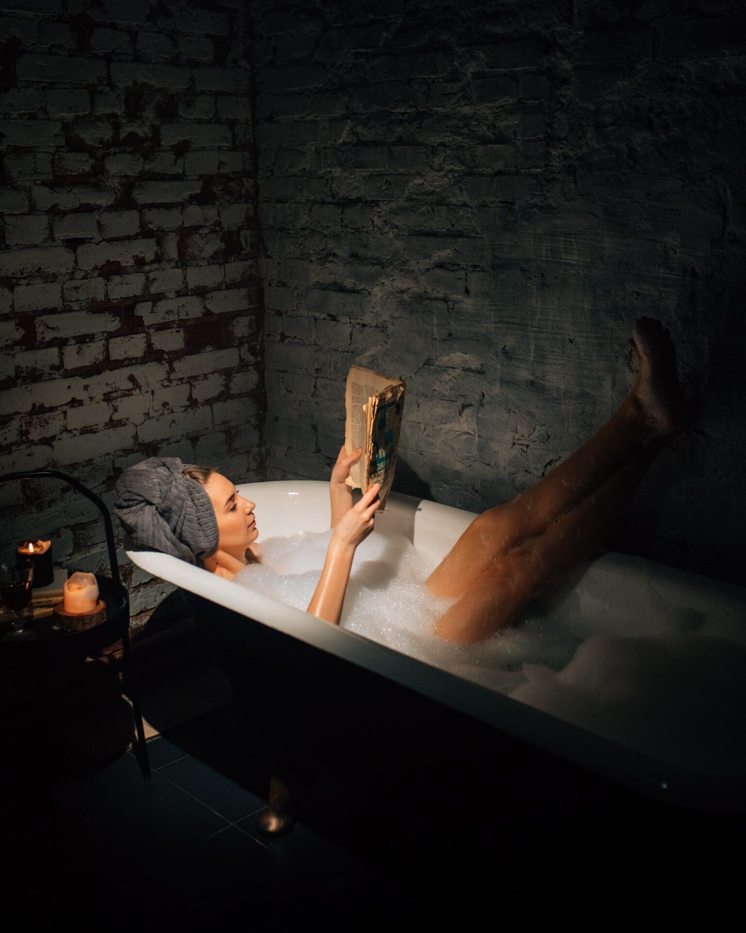 woman in bathtub