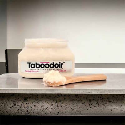 open jar of Taboodoir Smooth Seduction Butter Polish