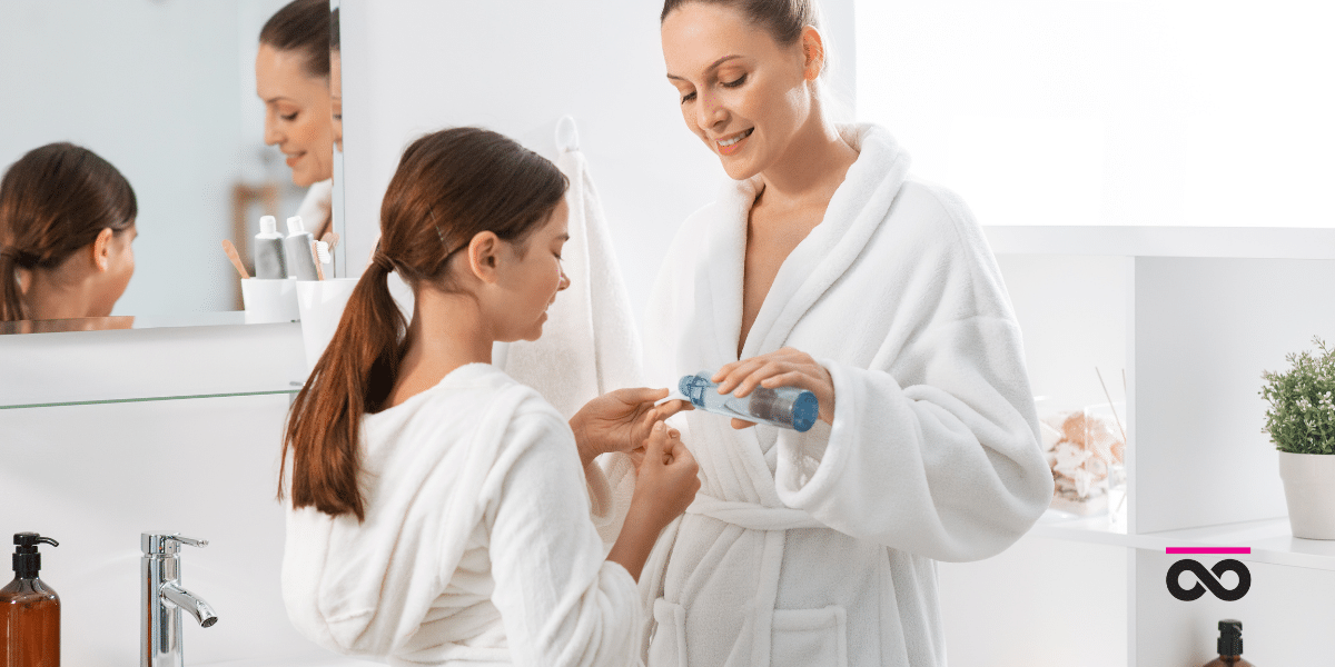 Comparison of adult products vs safe skincare for teens